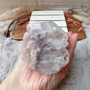 Gorgeous Pink Amethyst with Flower Agate Free Form